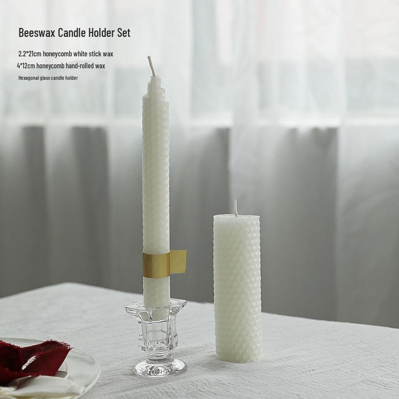 Smokeless White Retro Scented Candle for Weddings & Home Decor