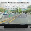 Car Digital Speedometer Head Up Display Vehicles Speed Gauge Hud Windshield Projector For Truck Gps Driving Assistance Tool