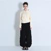 MAKE A TOAST Cynical Side Shirring Pants Black Mbdspa002Bk