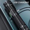 USB Rechargeable Ultra Bright XHP70 8000 Lumens LED Torch 5 Modes for Outdoor Emergencies Flashlight, Flashlight, Light, Zoomable, Waterproof, Hiking,
