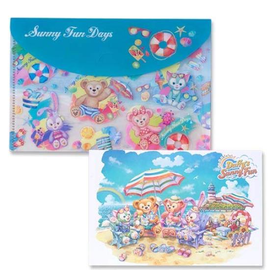 

Почтовая открытка с друзьями Даффи с прозрачным держателем Sunny Fan 2019 Disney Goods Souvenir Disney Sea & Duffy s [Tokyo Limited]