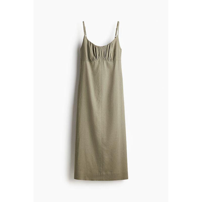 

HM 2025 Summer New Arrival Women s Linen Blended Sling Dress 1291650