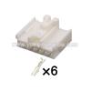 6 Pin Connector Unsealed 2.2mm Male Female Connectors Automotive Wiring Harness Cable Plug for Toyota 7283-1061 90980-10957