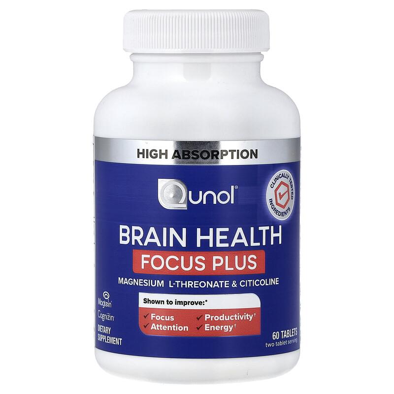 Brain Health, Focus Plus, 60 Tablets