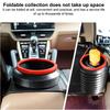 Space-saving 4L Portable Foldable Car Trash Cans with Telescopic Feature