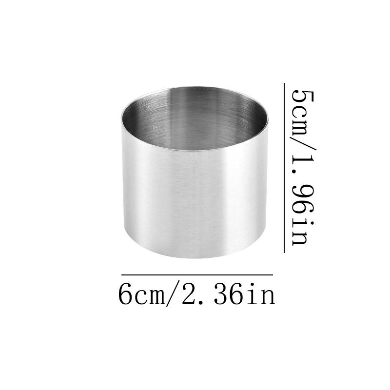 Cake Ring Mold Round Shape Stainless Steel Reusable DIY Baking Tool Mousse Circle Kitchen Gadget Pastry Accessories