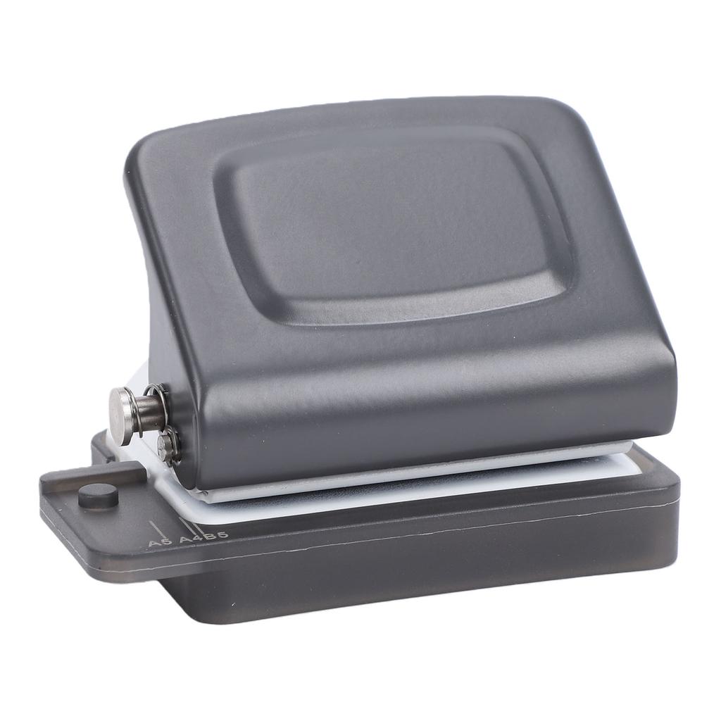 6 Hole Punch 5.5mm Hole Diameter 6mm Feed Depth Loose Leaf Paper Puncher for   B5   Notebook Journal Gray