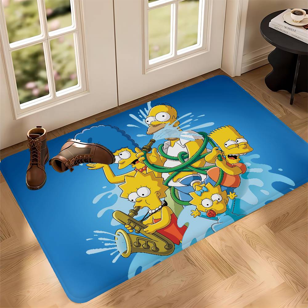

Килимок для підлоги S-Simpsons Аніме Нековзкий Килимок для пральні Декор для пральні Балкон Дитяча Вітальня Побутові килими 50x80cm