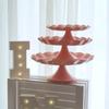 Round Metal Material Cake Stand Decorative Cupcake Dessert Display Plates for Snack Cookies Dish Baby Shower Party Dropshipping