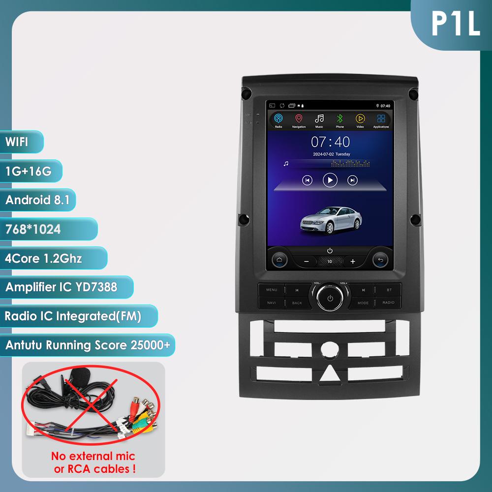 2din Android Car Radio for Peugeot 407 2004 - 2011 6115 GPS Car Intelligent 360Cam Wireless Carplay 9.7inch Vertical Screen WIFI
