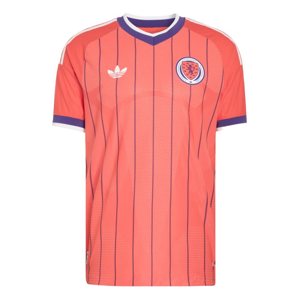 Adidas Scotland 26 Authentic Away Jersey Trace Scarlet Men Tops Red KC2944 L