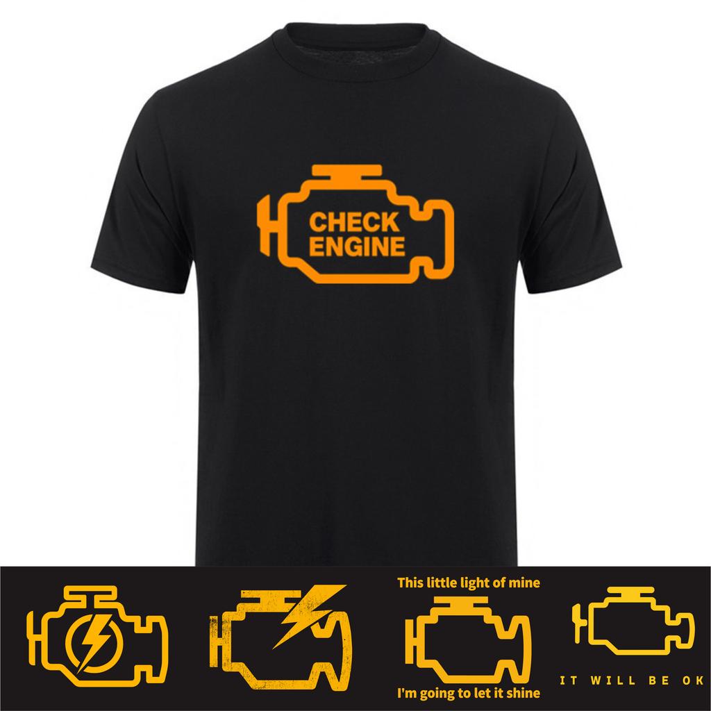 This Little Light of Mine Check Engine Light TShirt Funny Car Mechanic Auto Repair T Shirts Oneck Tops HJ064