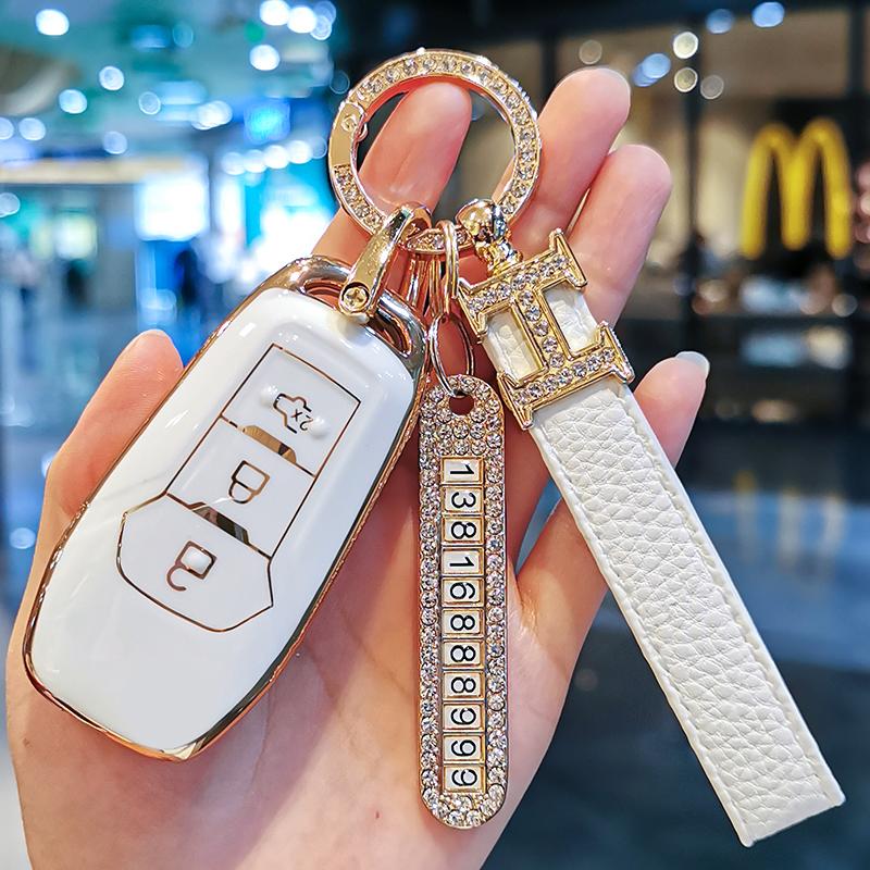 

Styling Mouldings New TPU Car Remote Key Case Cover Protect Shell Bag For Ford F-150 F-250 F-350 Explorer Ranger KA Fiesta Monde