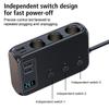 For Phone IPad Splitter Quick Charge 12V 24V Cigarette Lighter 3.0 Car Charger Adapter 4 Port USB Charging Socket 171W
