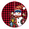Reindeer Snowman Print Christmas Tree Skirt, Christmas Base Skirt, Tree Decoration Apron