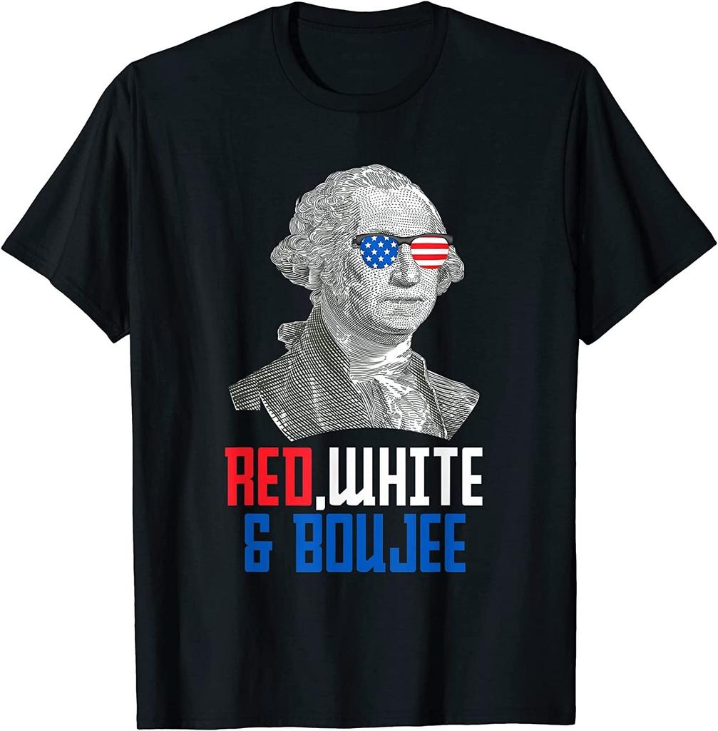 NEW LIMITED! 4th of July Red White & Boujee Funny George Tee - MADE IN USA
