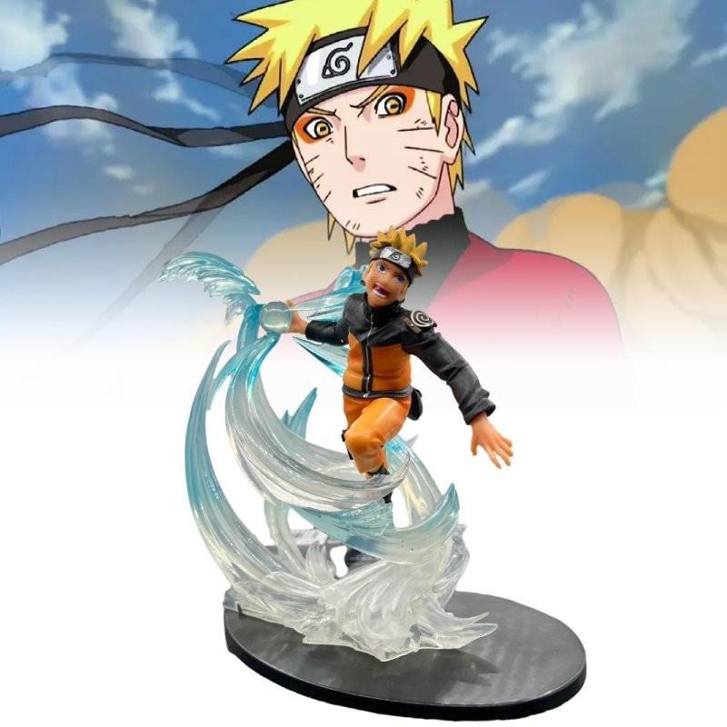 Detailed Naruto Uzumaki Spiral Fighting Scene Pvc Figurine 22x21x23.5cm For Display