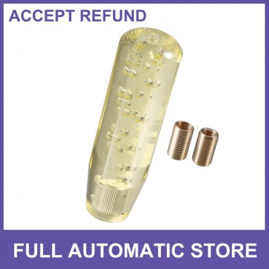 Single Gear Shift Knob Stick 15cm Faux Crystal Bubble Gear Shifter Universal