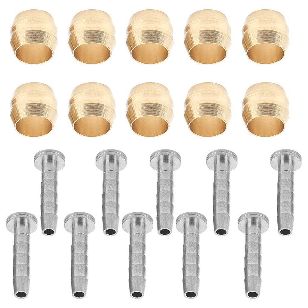 GUB Mountain Bike Disc Brake Hose Copper Olive and Connecting Insert Set for BH90 Hose