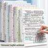 Line Dog B5 Refillable Thick Loose-leaf Notebook - Four-line Three-grid Student Edition