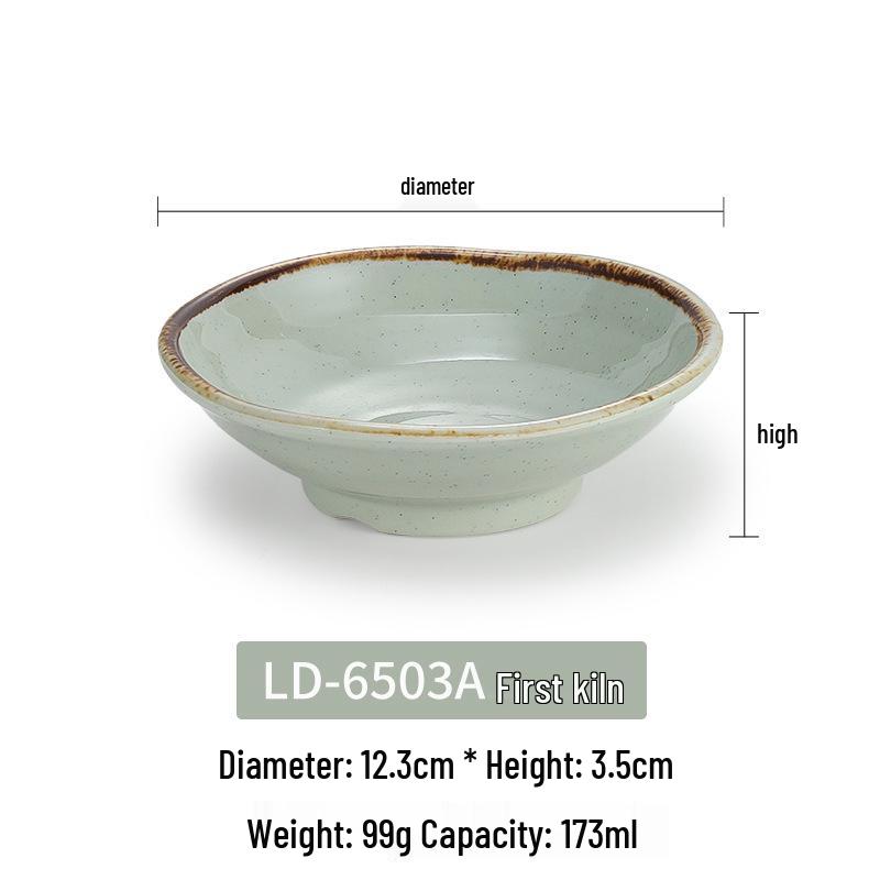 Melamine Imitation Porcelain Small Bowl for Rice, Soup, or Seasoning - Ideal for Hotels & Restaurants