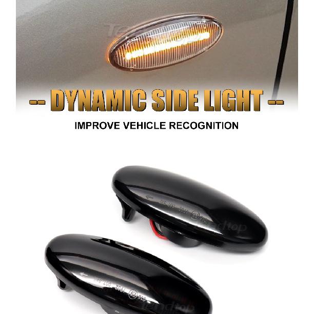 Dynamic Turn Signal Light Flashing Side Repeater Lamp For Nissan Navara D22 NP300 1998-2005 Datsun Frontier Fiera PickUp TerranoTurn Signal 2