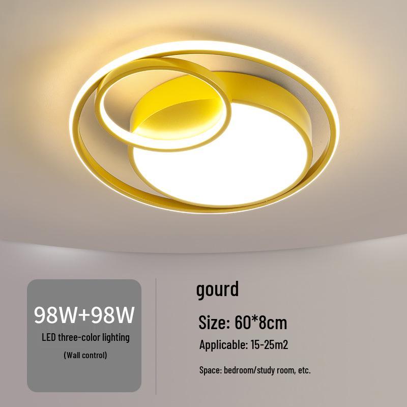 Nordic Modern LED Ceiling Light - Minimalist Black & White Design for Bedroom, Study, or Romantic Settings