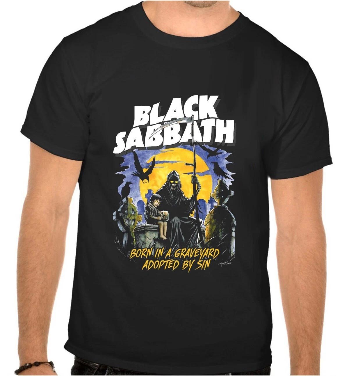 

Unisex Tees 100% cotton Men s Women s BLACK SABBATH ROCK MUSIC BLACK T-SHIRT -1044- 4XL