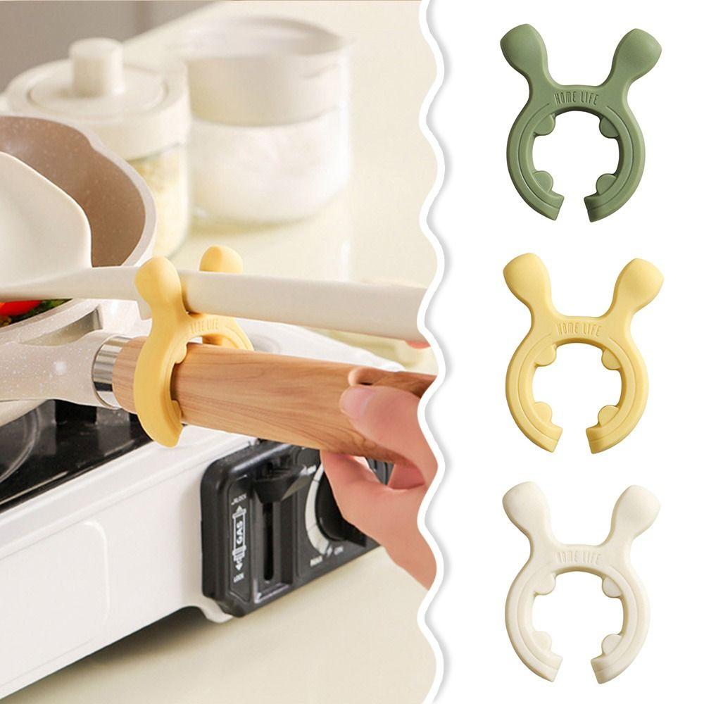 Universal Spatula Holder Anti Scalding Anti Overflow Pot Clip  for Kitchen Stove Top