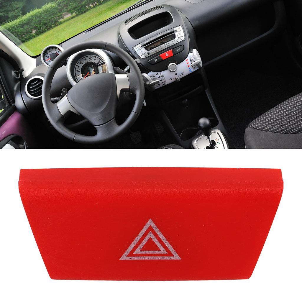 Car Hazard Warning Light Switch Control Button 6490 NG Replacement for Peugeot 107 2005-2014 for Citroen C1 2005-2014