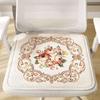 Breathable Memory Foam Chair Cushions Non Slip Flower Pattern Square Seat Pads for Comfort and Softness