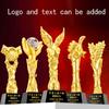 Customized High-end Gold-plating Resin Trophy, Creative Five-Pointed Star Thumb Excellent Staff Award, Gold, Silver, Copper, 1Pc