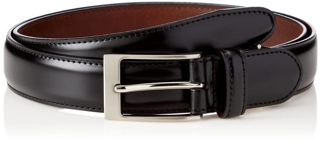 Cordovan Business Belt NB14920 Black Free Size to Waist Size [Prairie Ginza] Men's (Up 95cm)