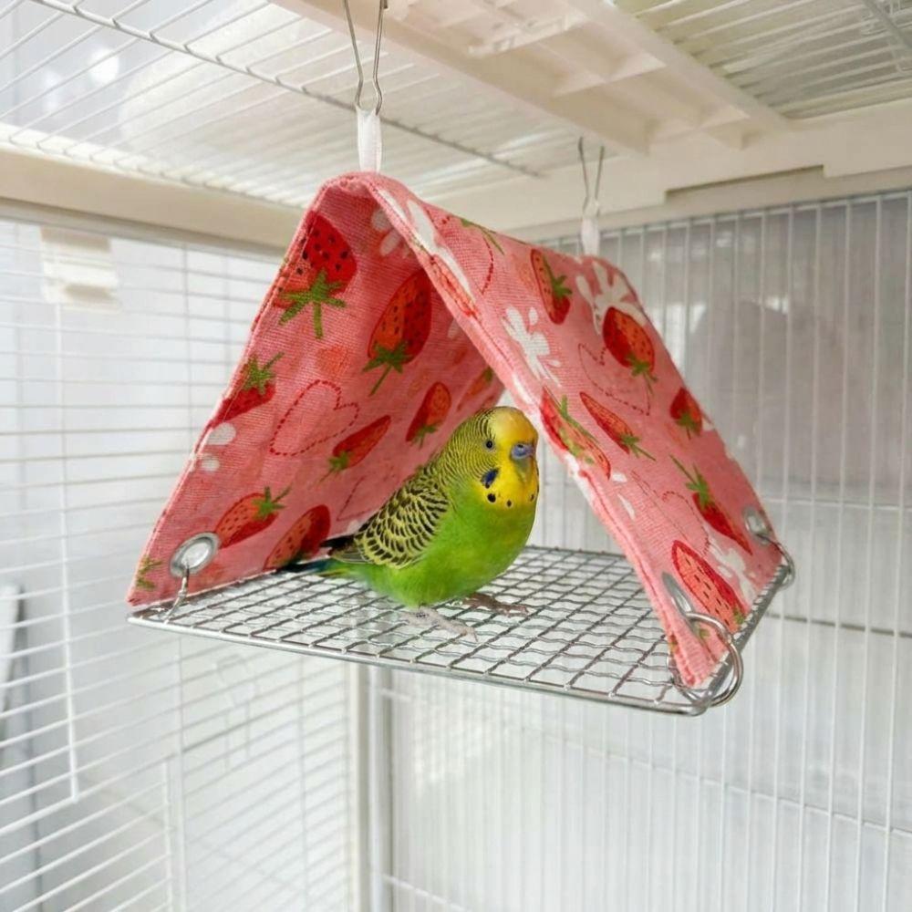 Hanging Parrot Hammock Bed Breathable Summer Tent Hut Removable Bird Cage Hammock  Bird Play