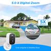4MP Solar-Powered WiFi Outdoor Surveillance Camera with Night Vision and Baby Monitor Features