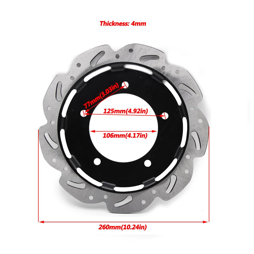 260mm / 220mm Motorcycle Front Rear Brake Disc Brake Rotor For Sym Jet 14 125 / 50 / 200