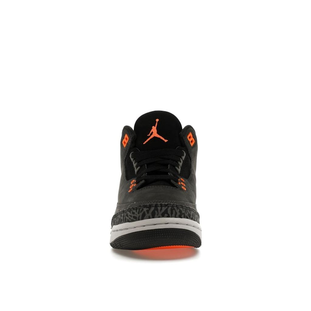 Air Jordan 3 Retro GS Fear 2023 Buty Dziecięce Szary Nocny-Stadionowy Totalny-Pomarańczowy DM0967-080