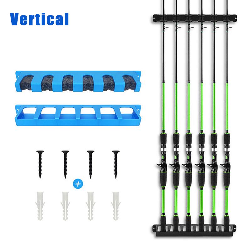 

Держатели для удочек, стойка для 6 удочек, вертикальный держатель для удочек, настенное крепление, модульное, для гаража, стойка для демонстрации удочек, фиксированная рама