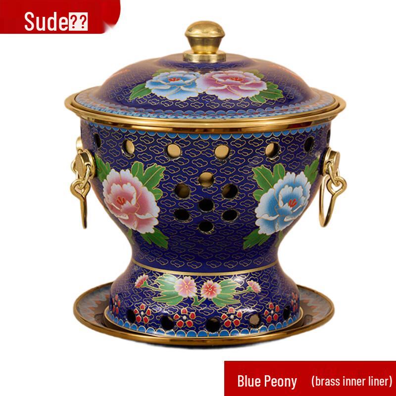 Jingtailan Single Person Enamel Copper Hotpot
