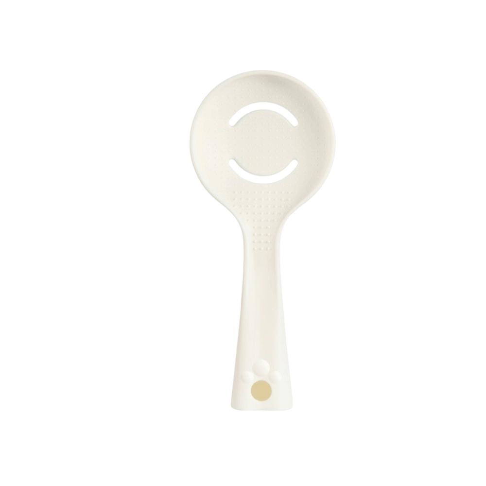 Hanging Egg White Separator Fine Serrated Teeth Standing Rice Spoon Food Grinder  Food Prep белый