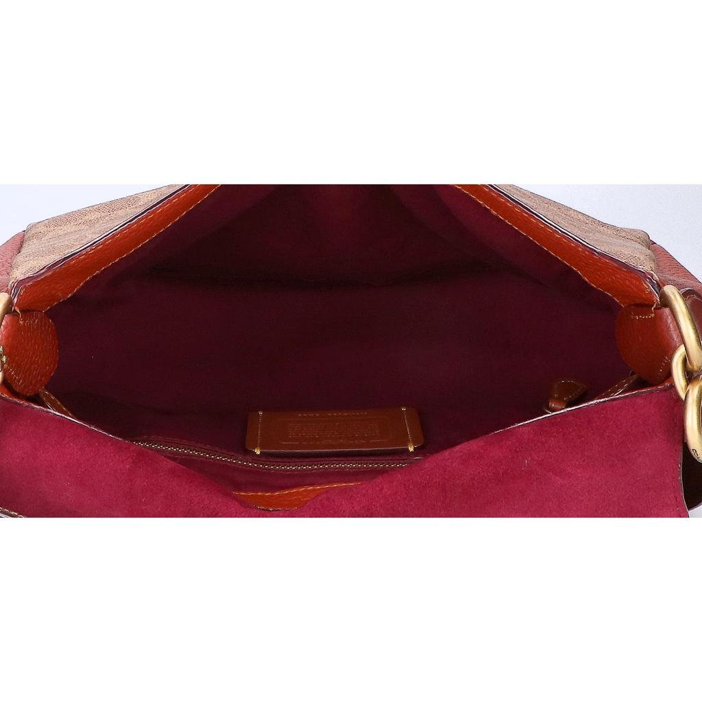 COACH 5229 May Signature Canvas 2WAY Shoulder bag Brown / beigeUsed