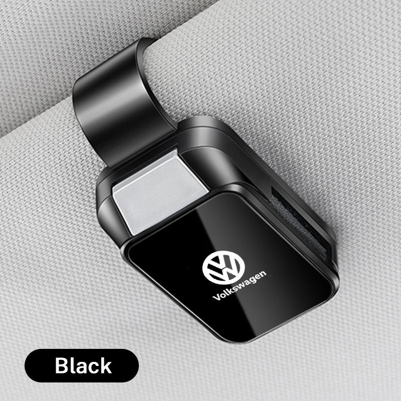 For VW Car Sun Visor Glasses Holder Sunglasses Case Eyeglasses Clip For Volkswagen VW GTI Polo T5 Passat B6 Golf Tiguan Jetta