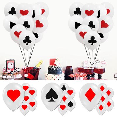 POKER CONFETTI SET Red Black Hearts Spades Diamonds Club Sign Table Decor 2-2