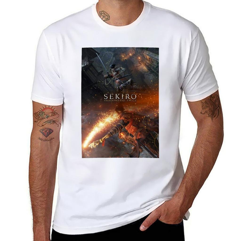 Sekiro Shadows Die Twice Artwork Tshirt Plus Size Quick Dry Sports Tee