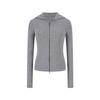 Korean Retro Double Zipper Hooded Sweatshirt Jacket - Women's Slim Fit Long Sleeve Autumn Top