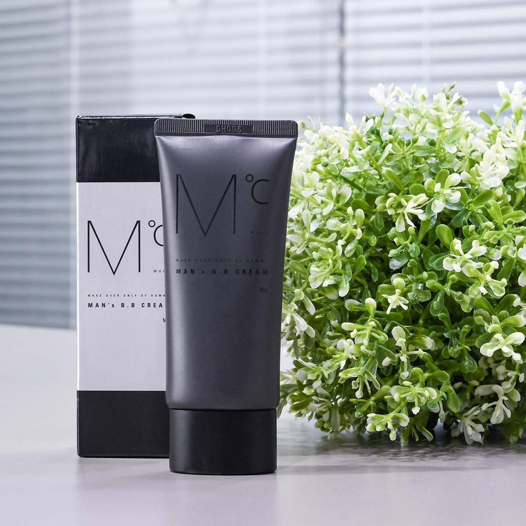 MdoC BB Cream for Blemish UV Protection Large 50g Enhanced Evens Skin Tone Men, Cream, (SPF30 PA++, Capacity), Coverage,