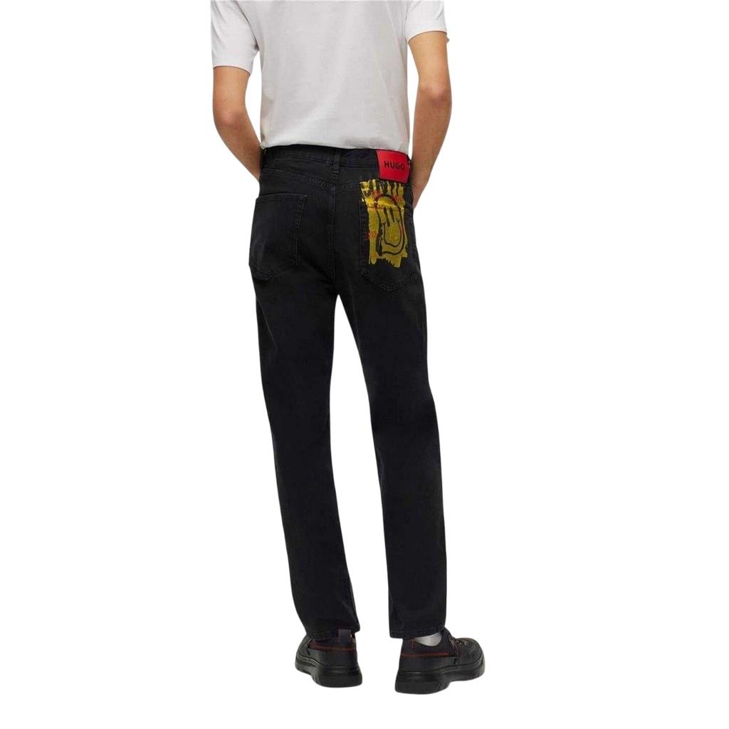 Hugo Mens Graffiti Face 5 Pockets Slim Jeans