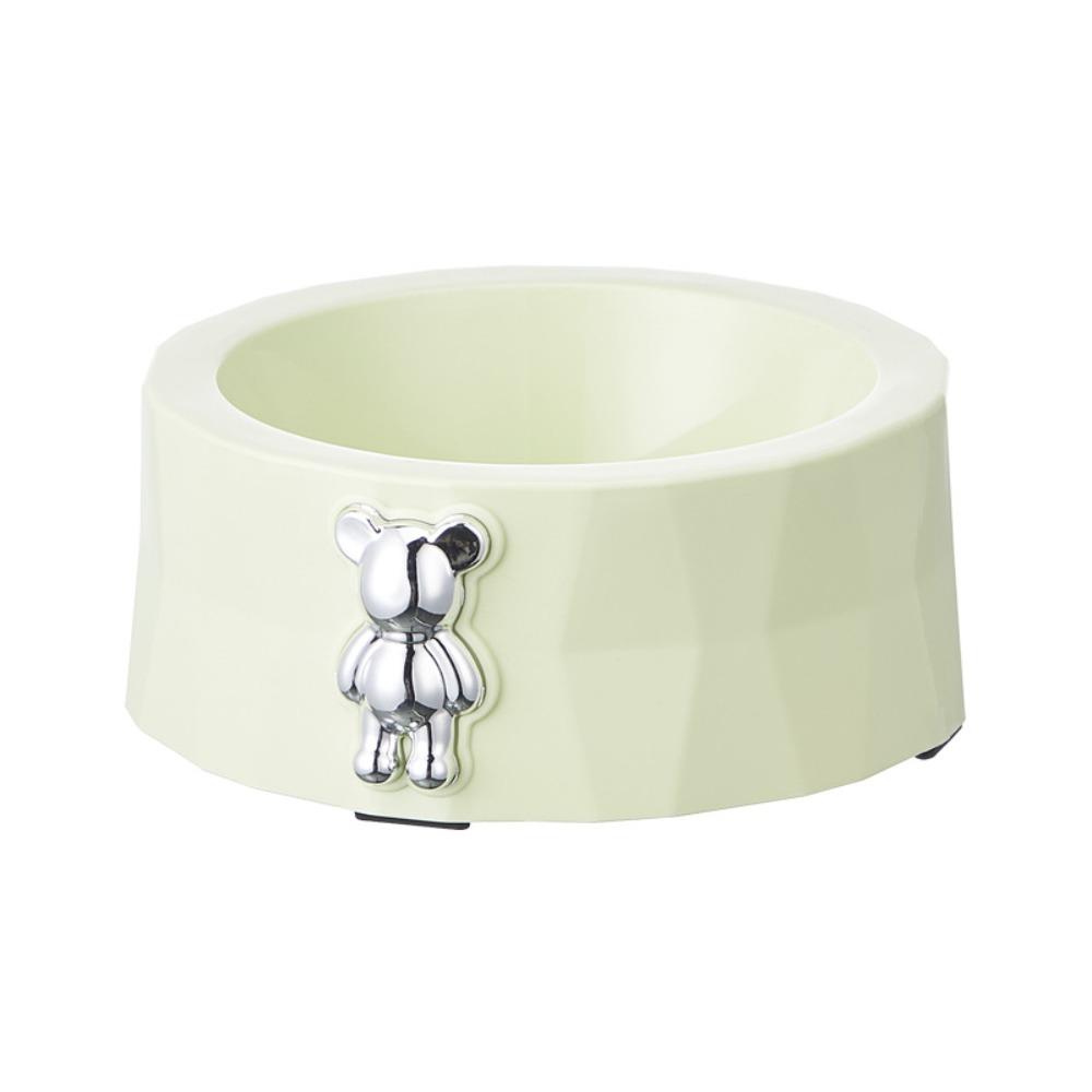 Detachable Pet Food Dispenser Stainless Steel Pet Feeding Basin Anti Knock Bear Pet Bowl  Dogs Cats