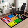 Benutzerdefinierter Teppich mit Regenbogenfreunde-Aufdruck, für Bürostuhl Wohnzimmer Schlafzimmer Küchenraum Dekoration Geschenke.