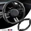 2pcs Carbon Fiber Non-Slip Steering Wheel Cover Car Accessories For Captiva Cruze Silverado Spark Crvalier Malibu